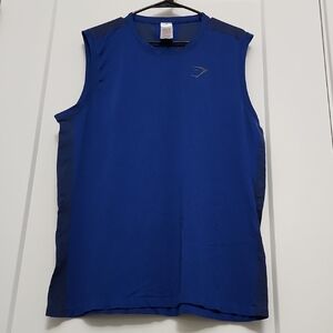 Gymshark Men's Blue Tank Top